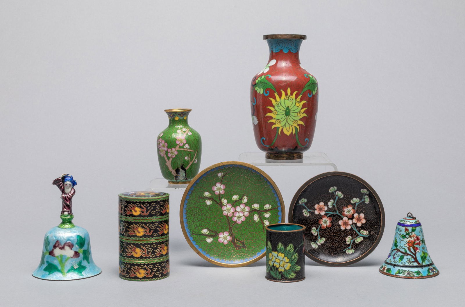 Large Group Chinese Export Cloisonne Pieces (1 of 18)