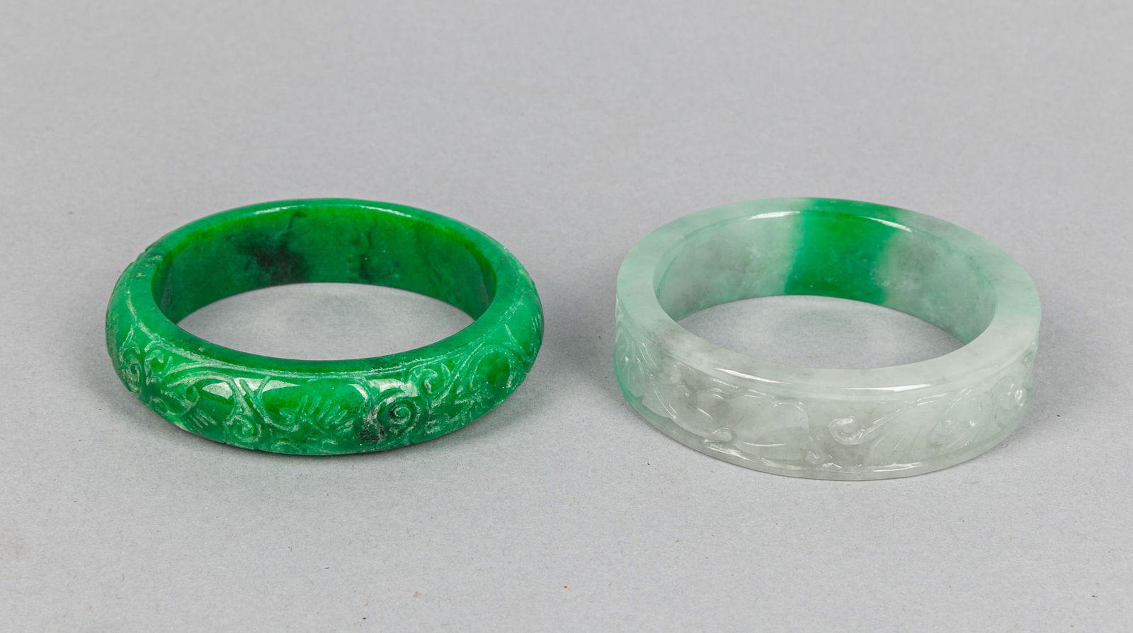 Chinese export jade jadeite like bangles (1 of 10)