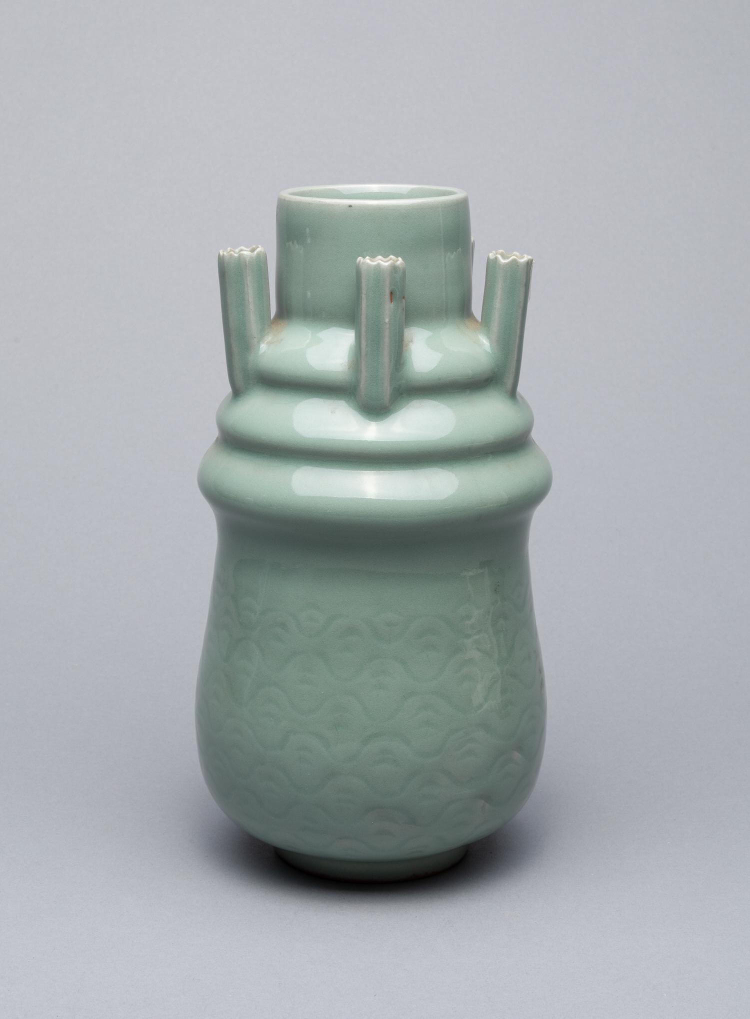 Chinese Longquan Type Porcelain Decor Vase (1 of 10)