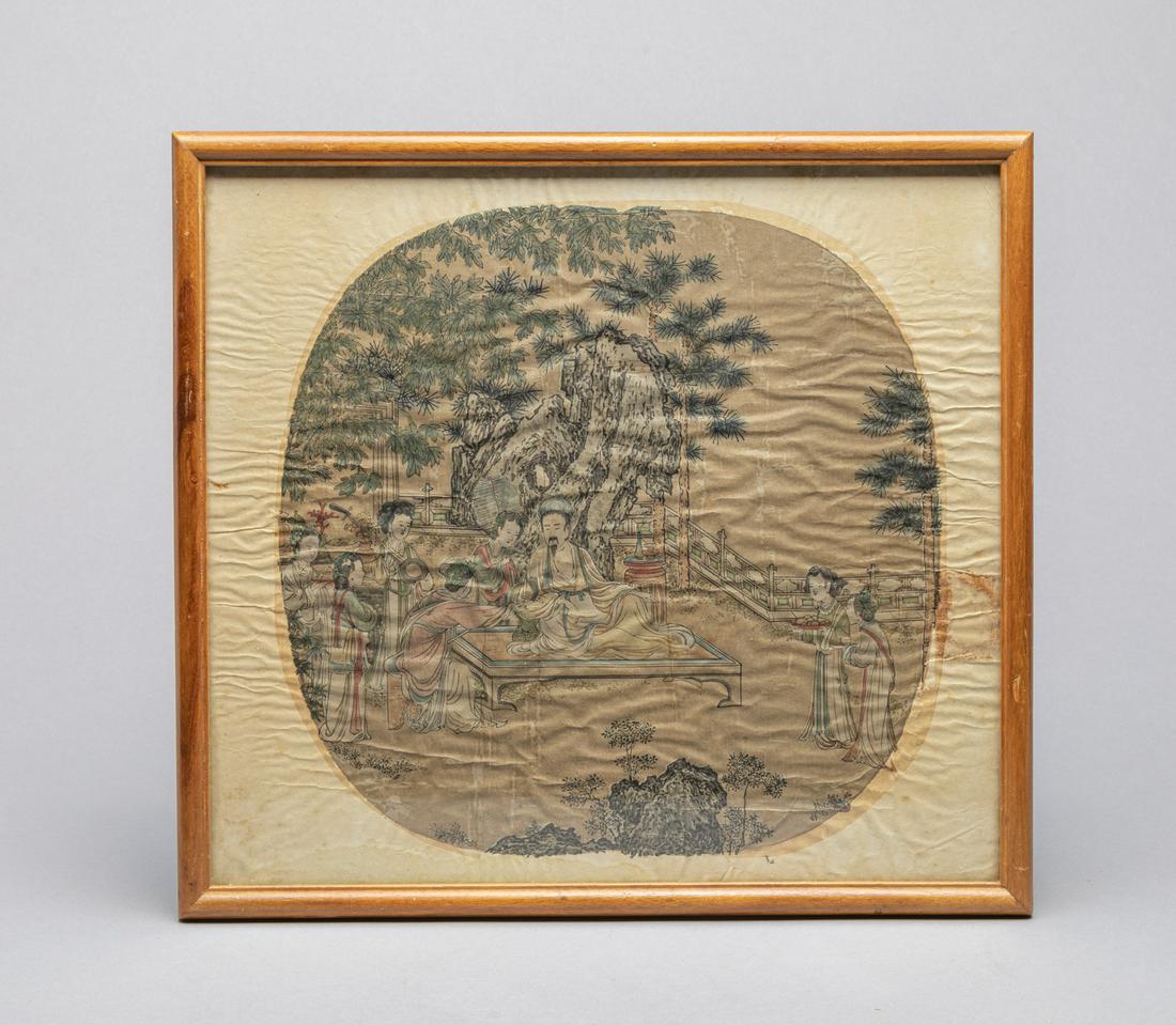Chinese Wall Hanging Fan Painting (1 of 8)