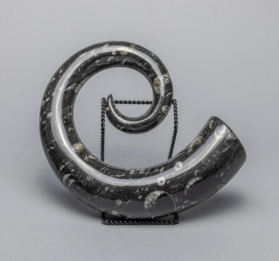 Designed Ammonite Fossil Table Sculpture (1 of 9)