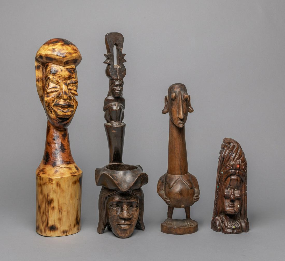 Groups African Art Wood Table Sculptures (1 of 19)