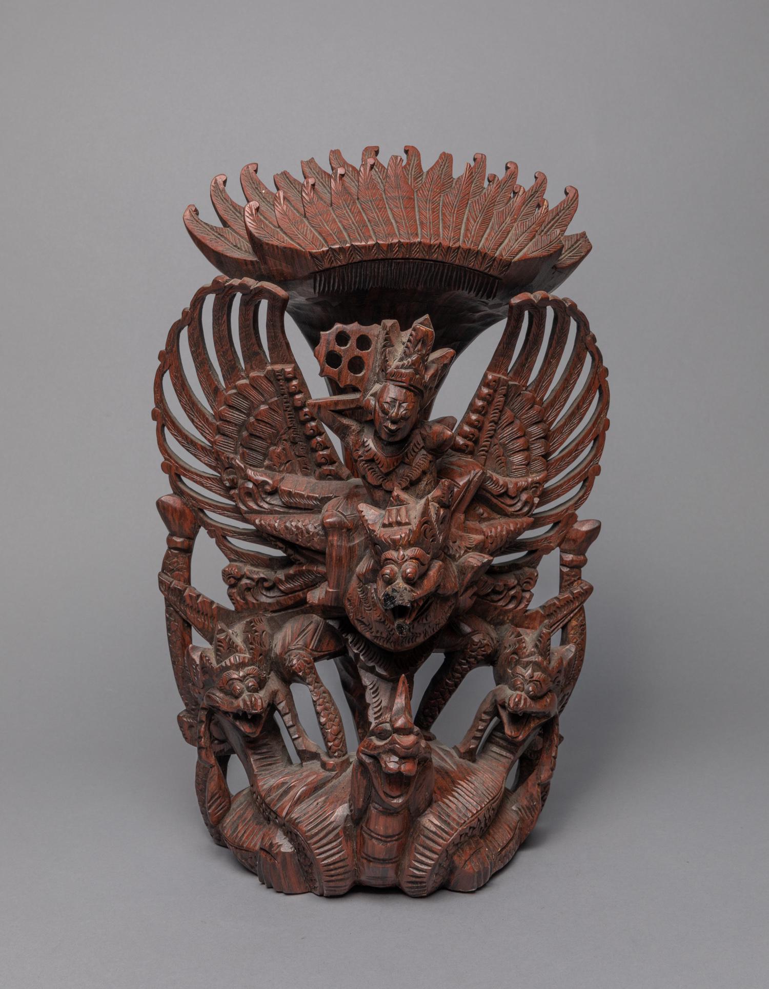 Large South Asian Thai Carved Wood Figure (1 of 13)