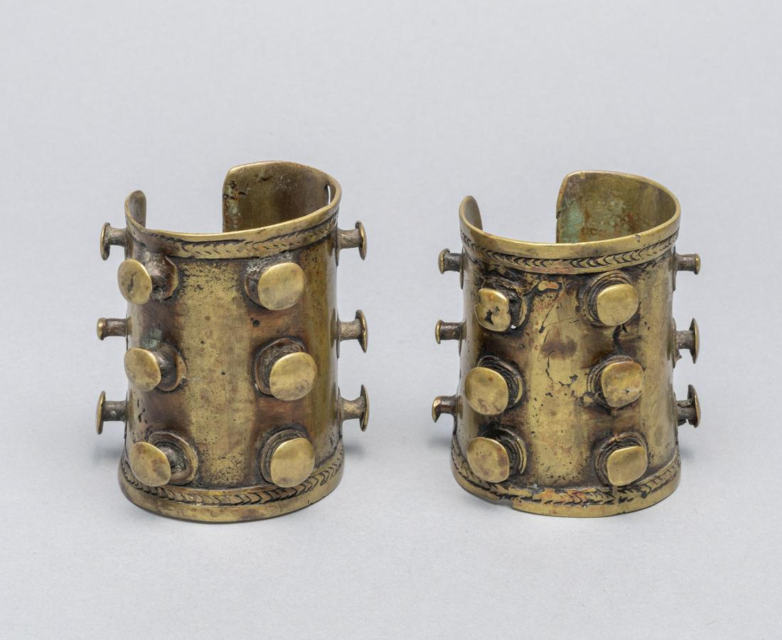 Pairs Antique Bronze Bangles (1 of 10)