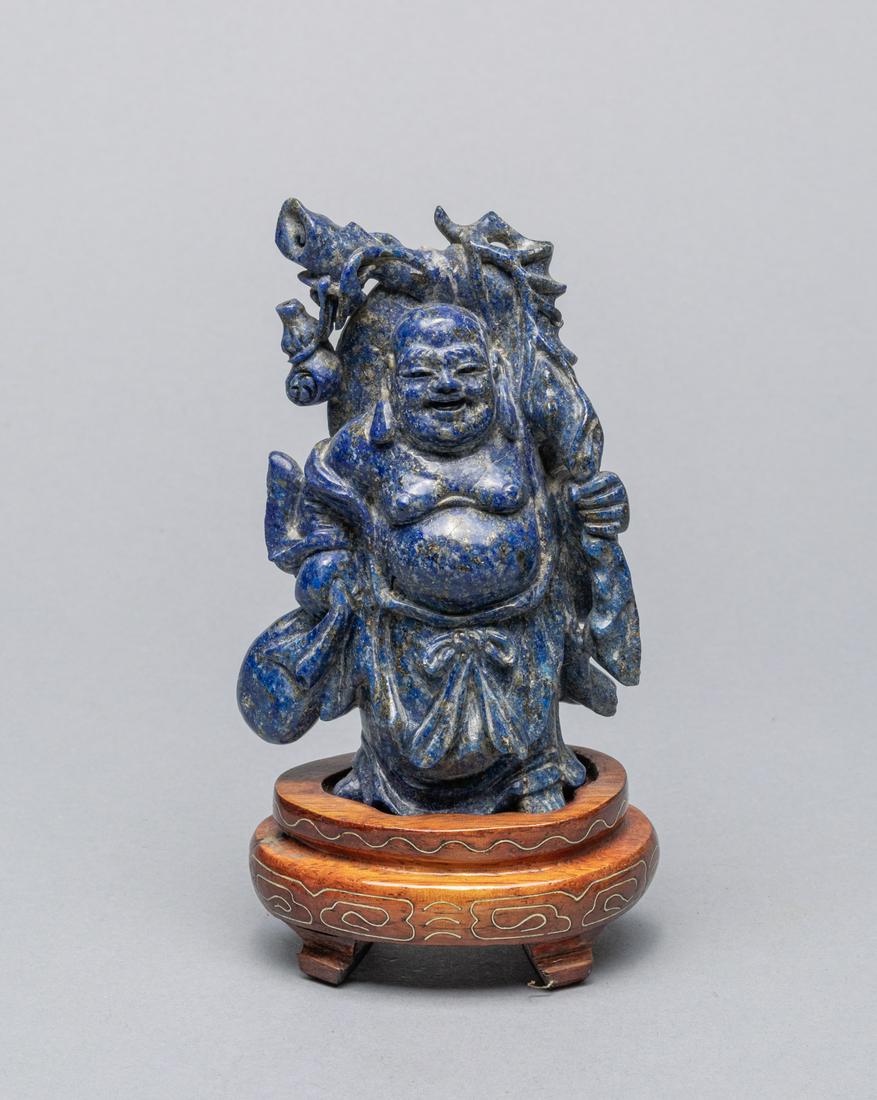 Chinese Old Lapis Buddha Table Sculpture (1 of 11)