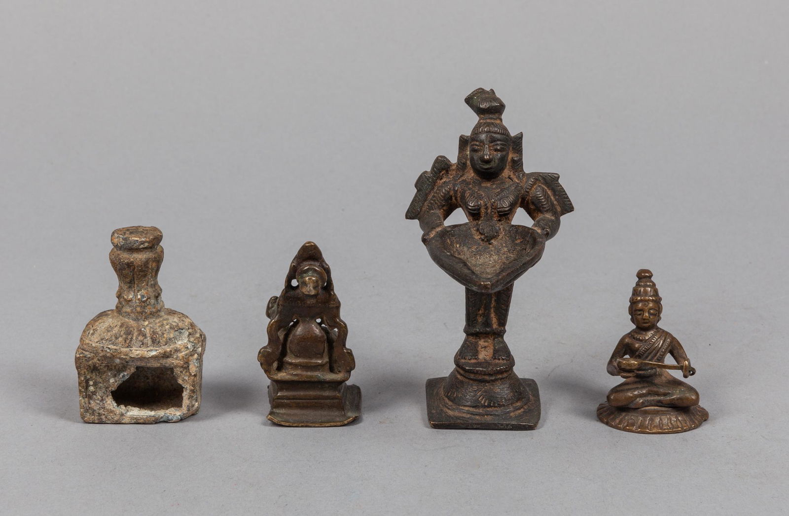 Set Indian Antique Bronze Sculptures (1 of 12)
