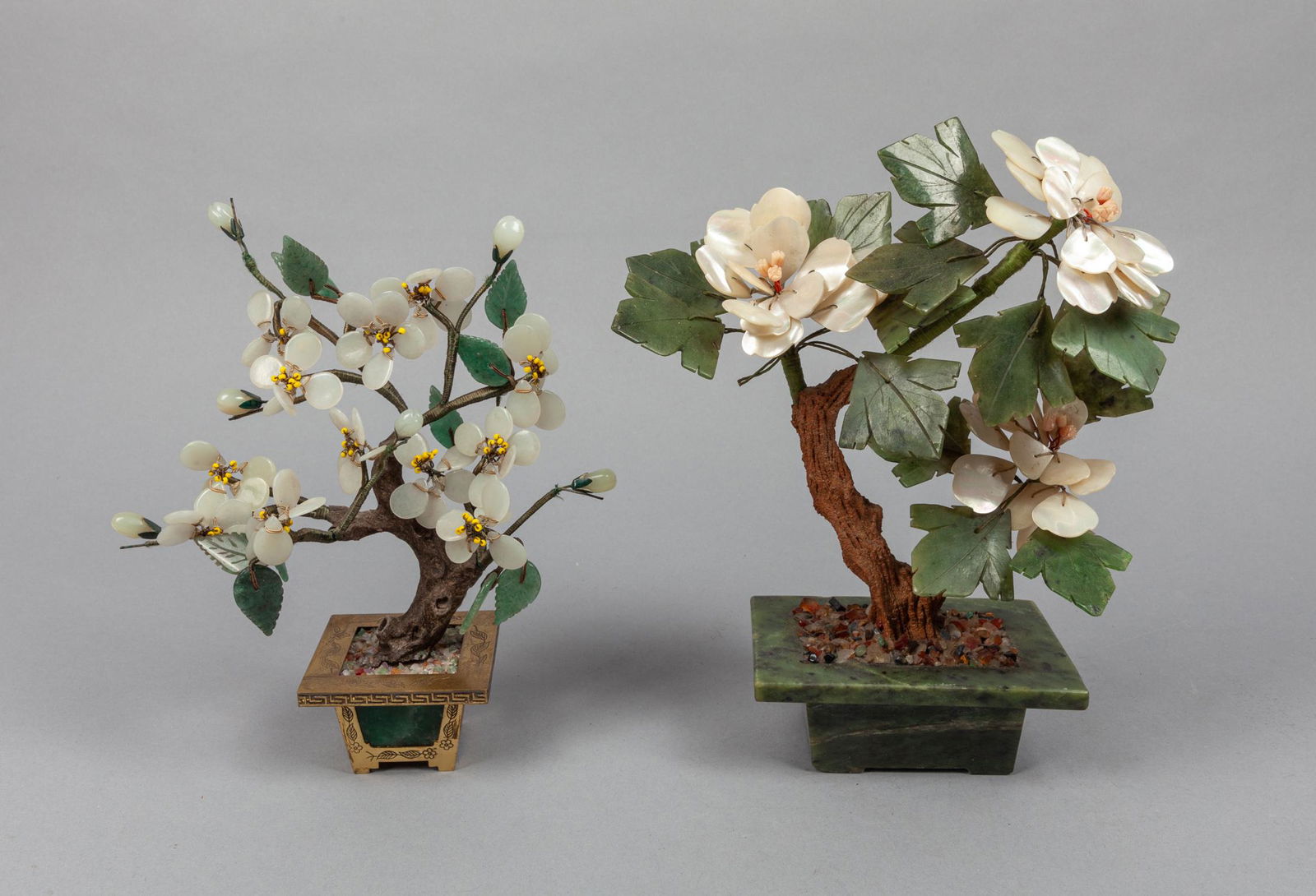 Two Chinese Jade Stone Bonsais (1 of 13)