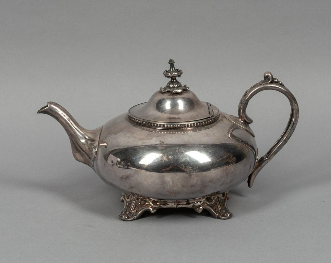Fine Large Silver-plate Tea Pot (1 of 12)