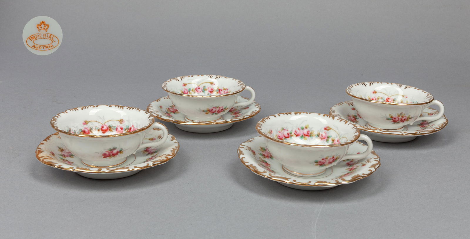 Set Collectible Imperal Austria Porcelain Tea Cups (1 of 11)