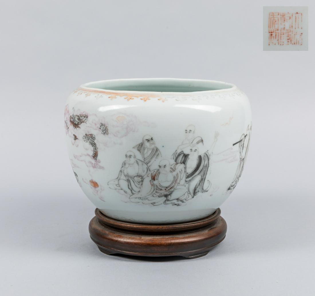 Large 19th Chinese Antique Famille Rose Porcelain (1 of 7)