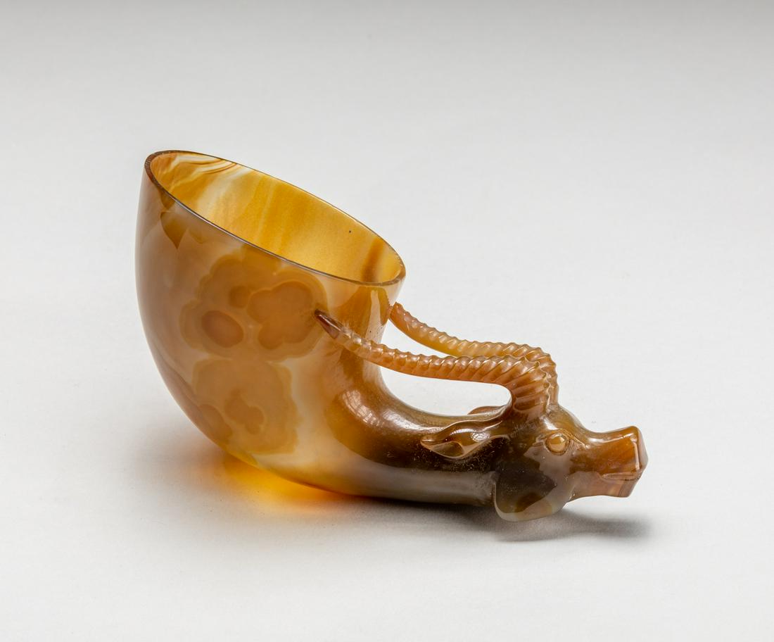 Important Chinese Carved Agate Cup (1 of 10)