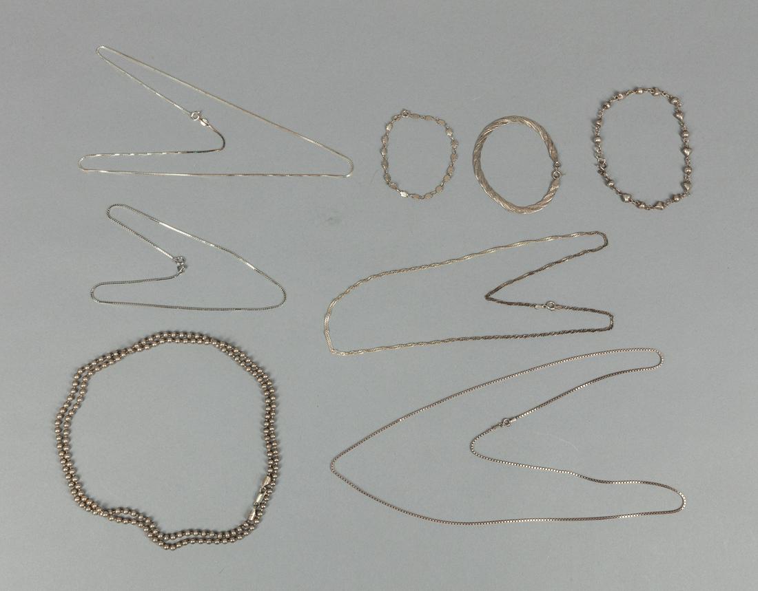 Large Group Sterling Silver Necklace & Bracelet (1 of 12)