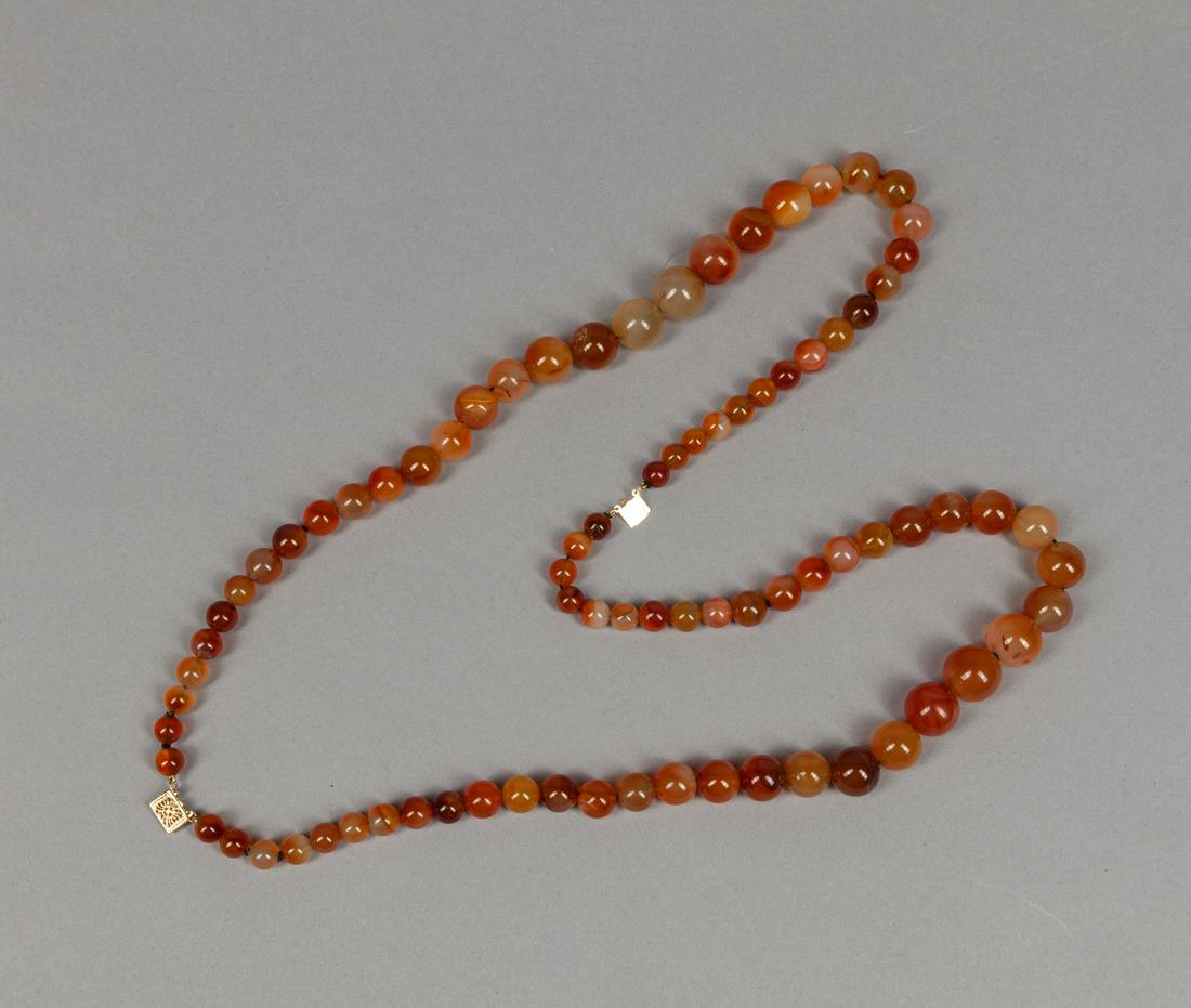 Collectible Chinese Cameo Agate Necklace (1 of 10)