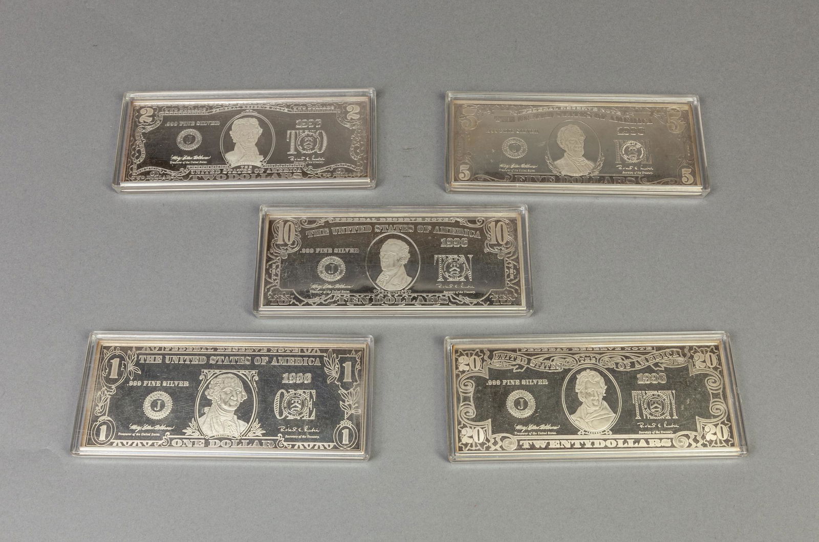 Set 999 Fine Silver Bars (1 of 10)