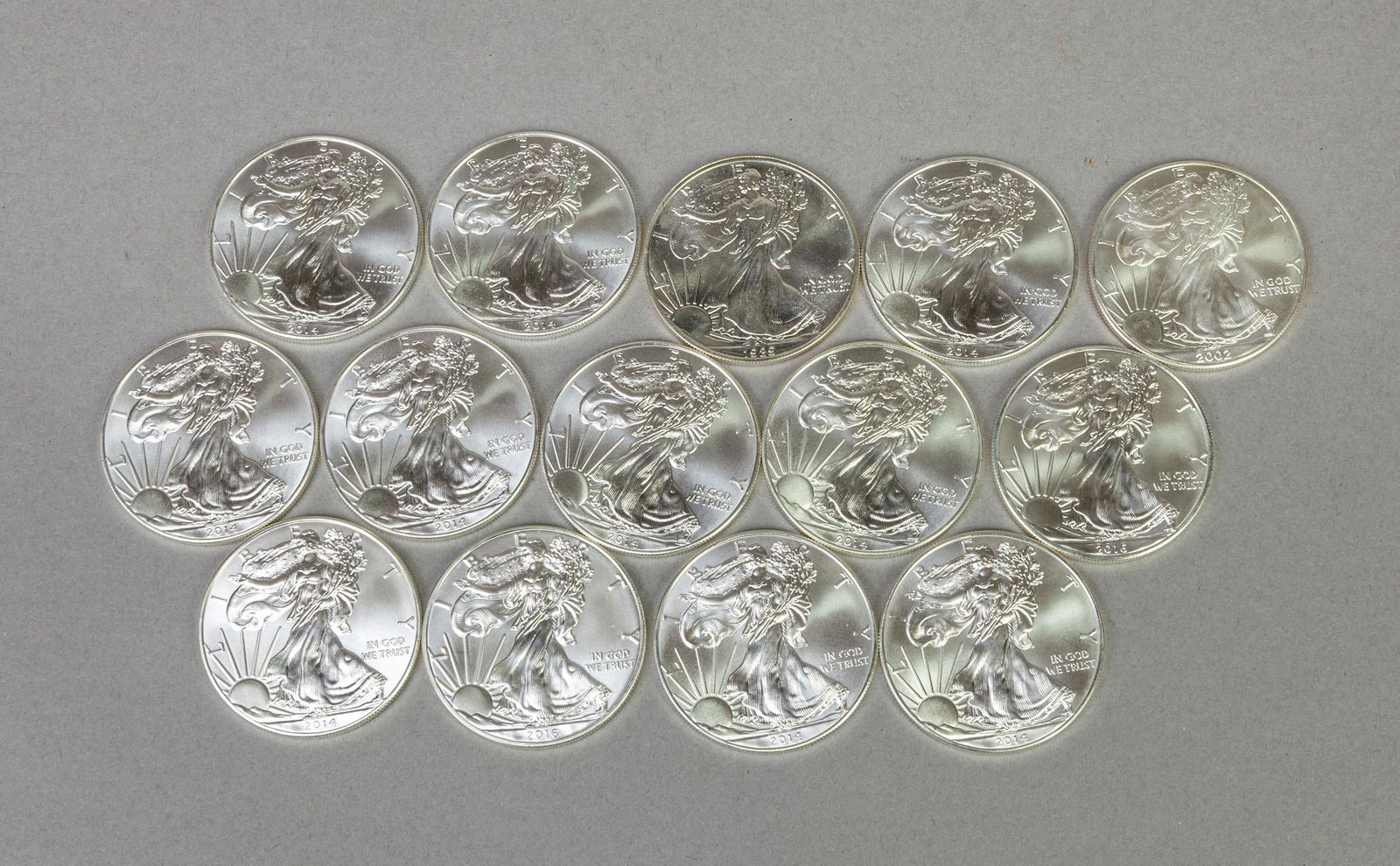 Set 14 OZ American Silver Coins (1 of 11)