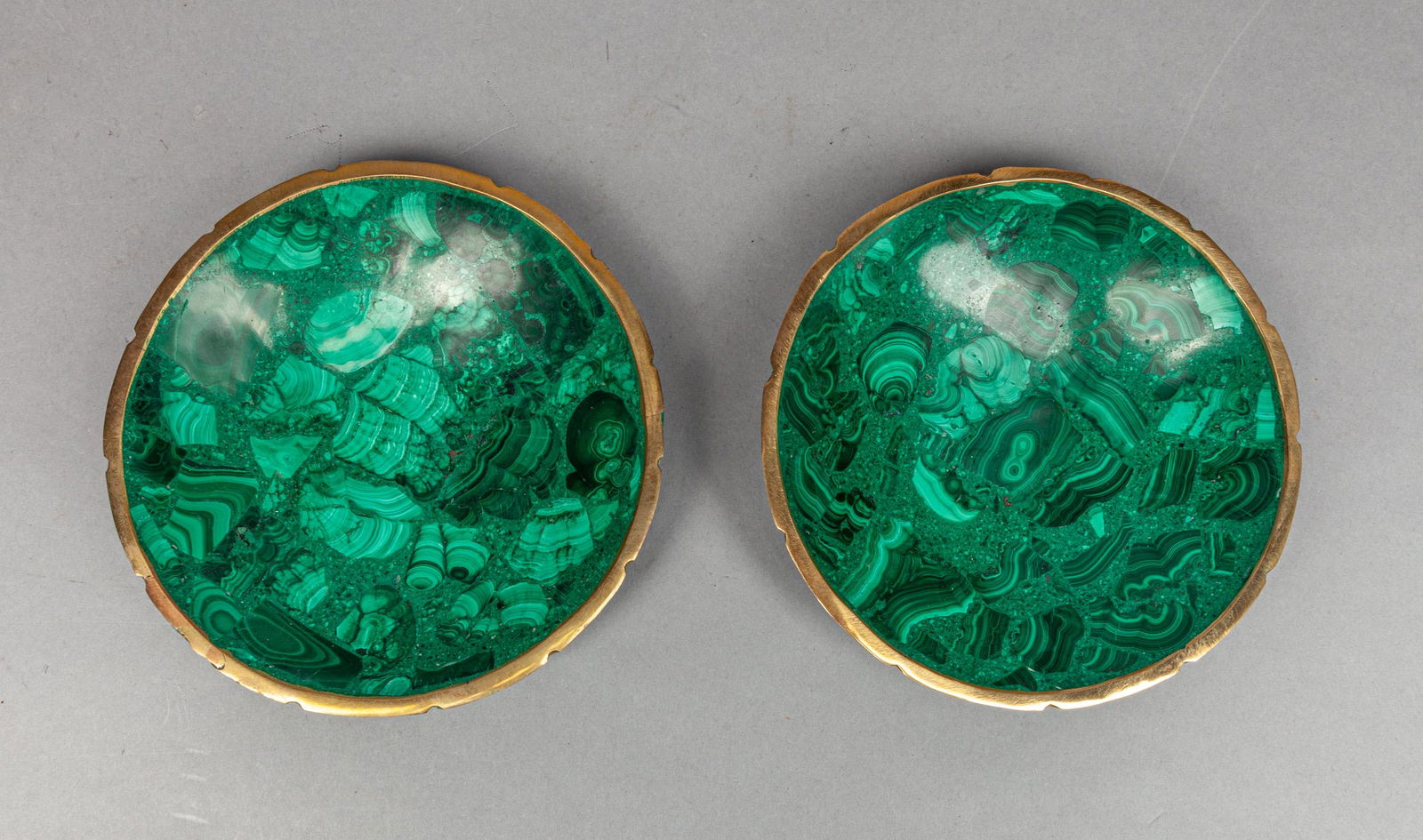 Pair Large Malachite Nuts Dishes (1 of 11)