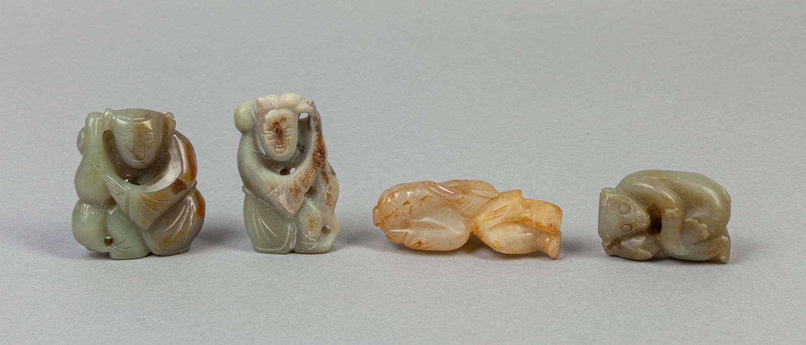 Group Chinese Jade Carving of Toggles (1 of 11)