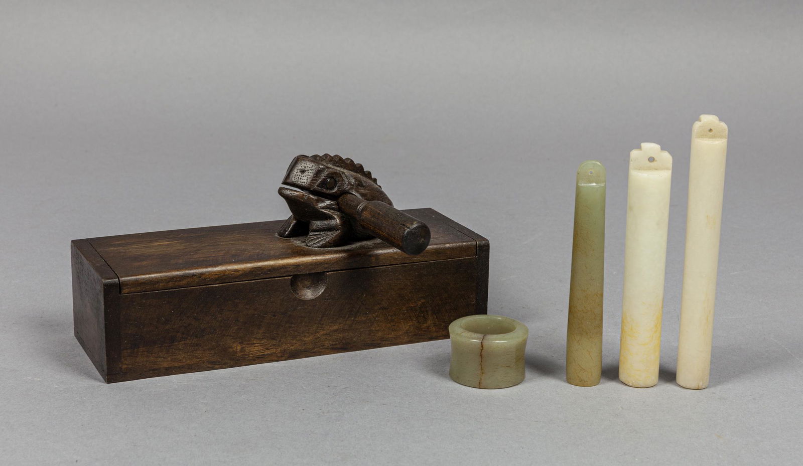 Box of Chinese Jade Carvings (1 of 11)