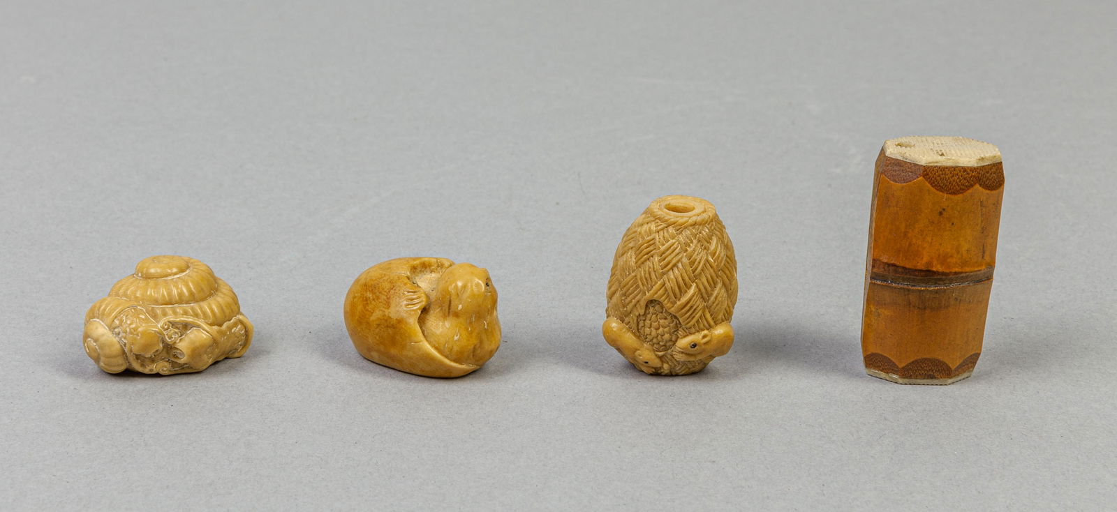 Collectible Japanese Taishou Type Carved Netsukes (1 of 11)