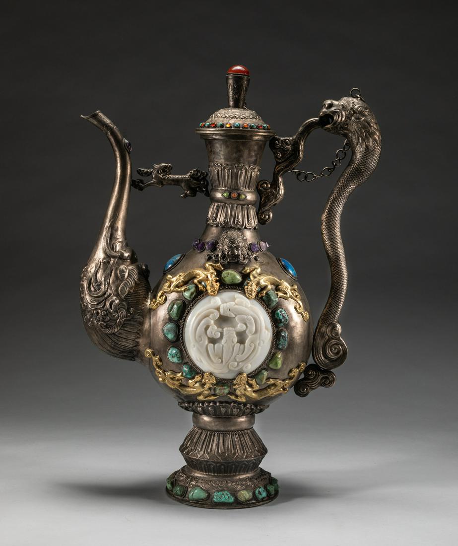 Massive Chinese Gem Stone Dragon Pot (1 of 15)