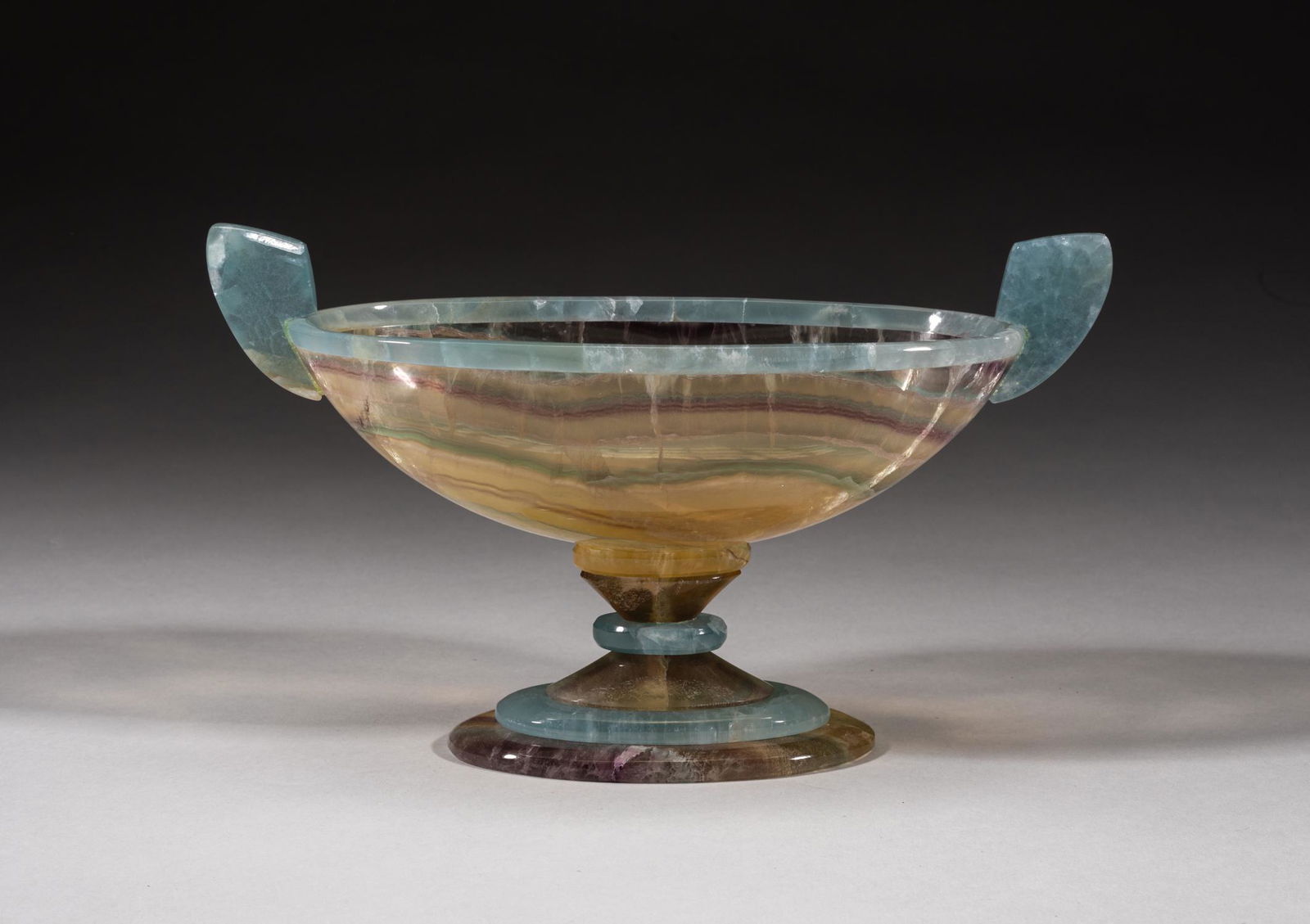 Designed English Carved Quartz Tall Bowl (1 of 12)