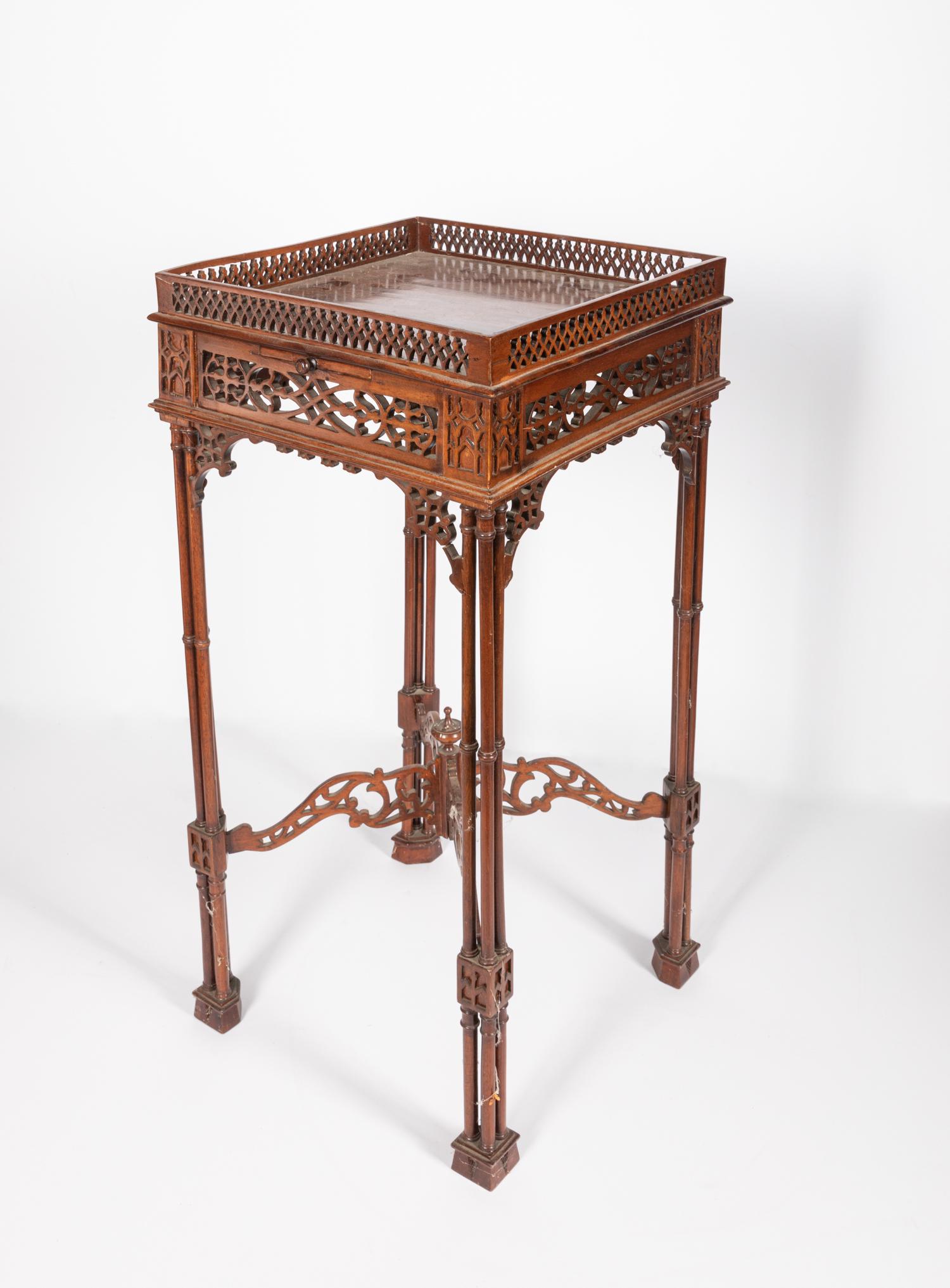 Repaired Old English Victorian Type Wood Stand (1 of 8)