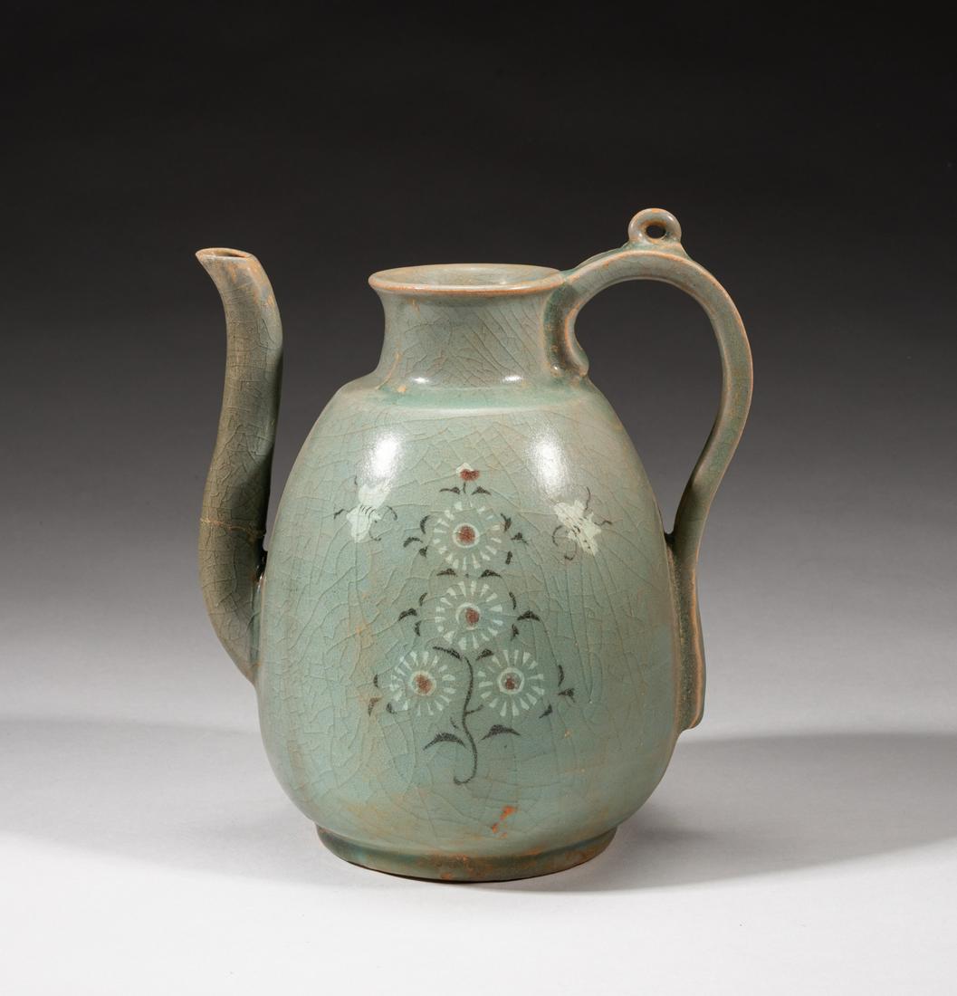 Korean Buncheong Porcelain Tea Pot (1 of 13)