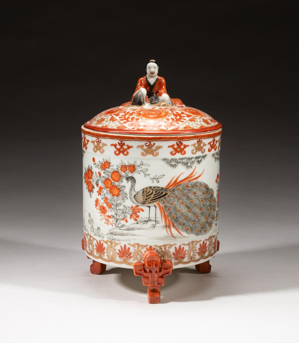 Collectible Japanese Kutani Porcelain Covered Censer (1 of 16)
