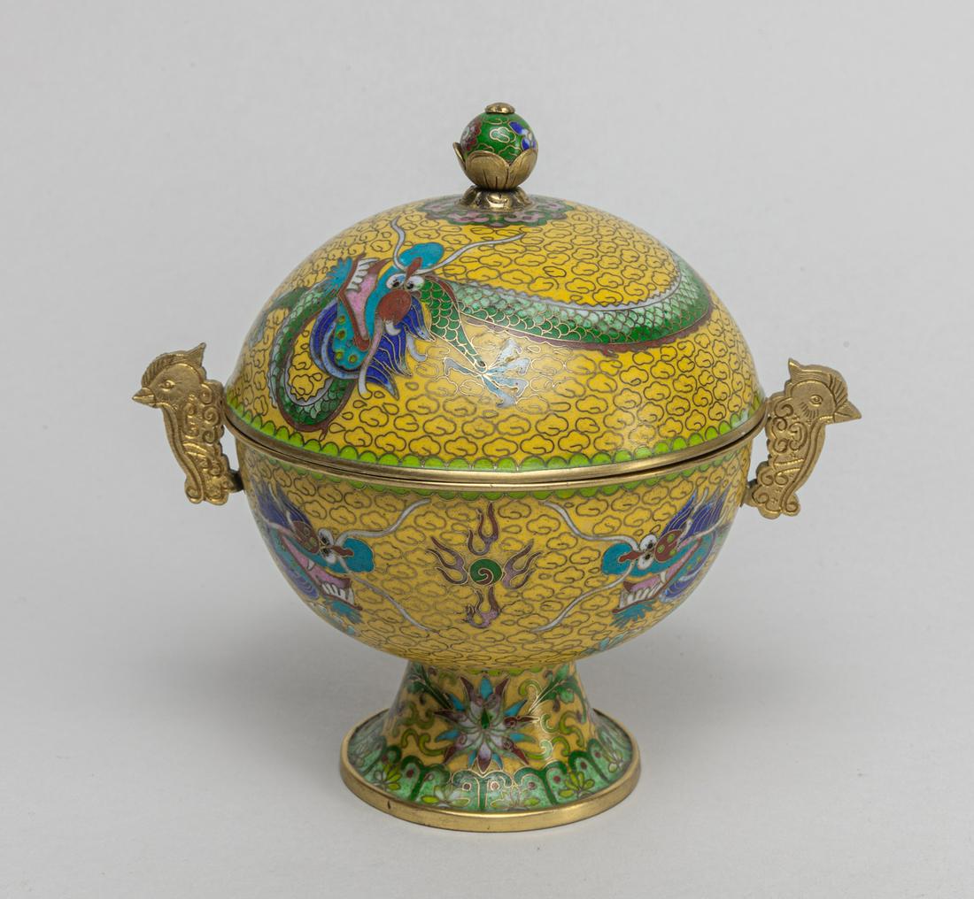 Chinese Cloisonne Covered Censer (1 of 11)