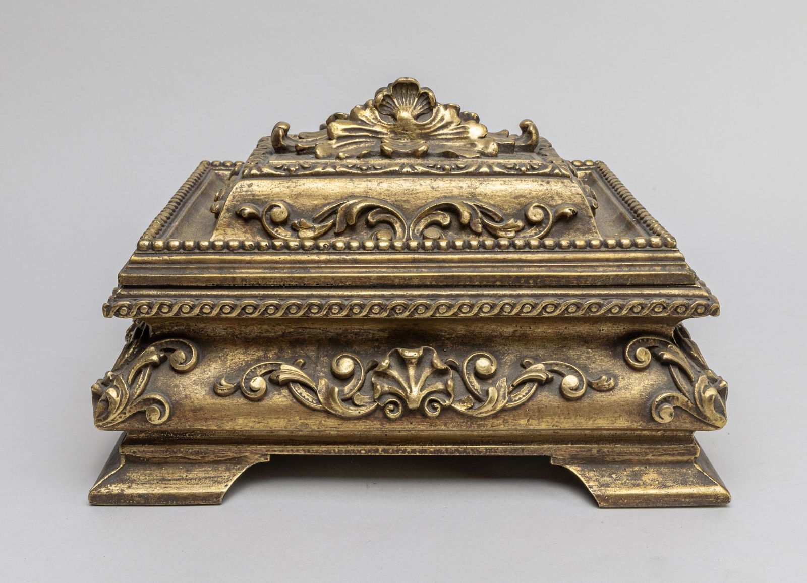 English Gilt Jewelry Box (1 of 11)