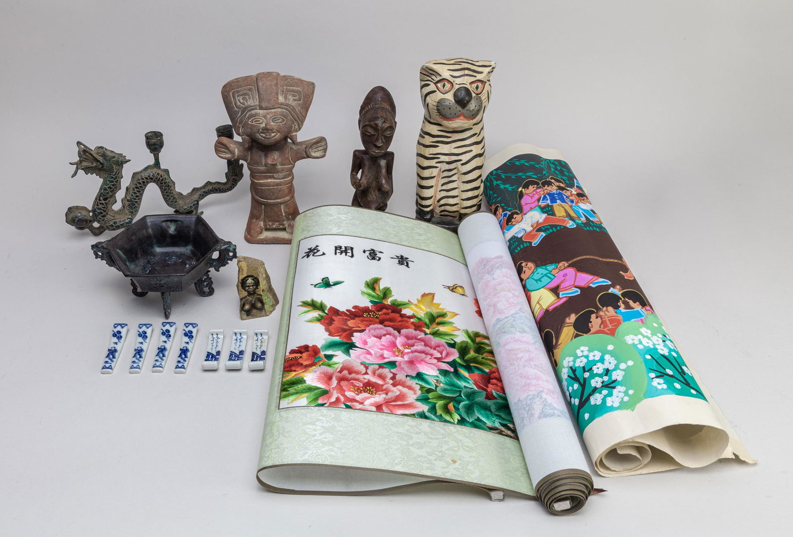 Group Collectible Chinese Painting Sculptures (1 of 11)