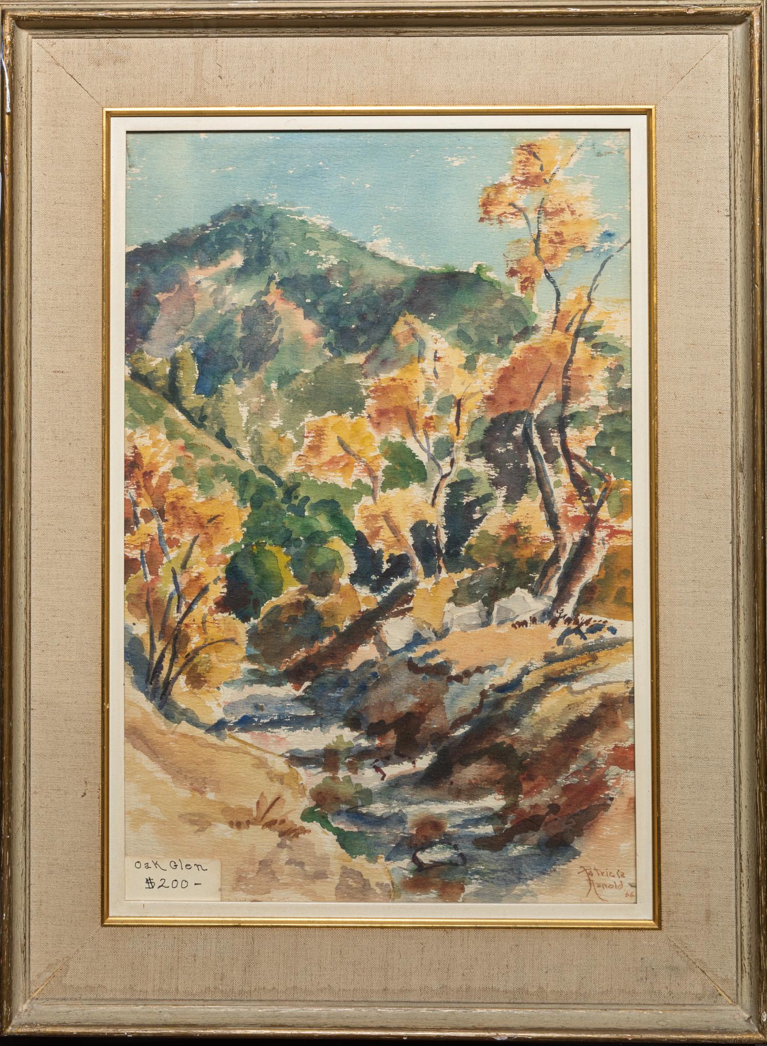 Signed Water Color Painting Oak Glen (1 of 7)