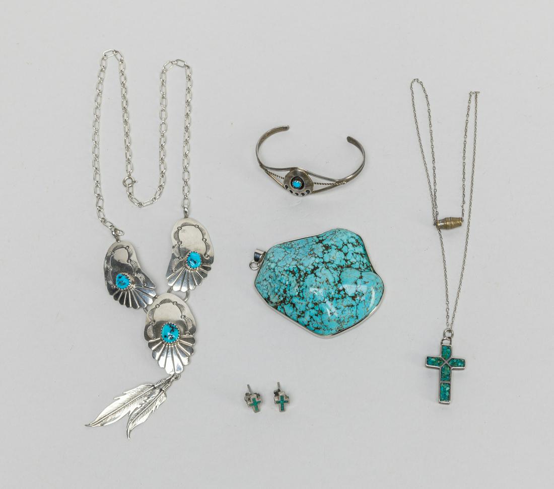 Collectible Native American Silver/Gem Stone Jewelries (1 of 11)