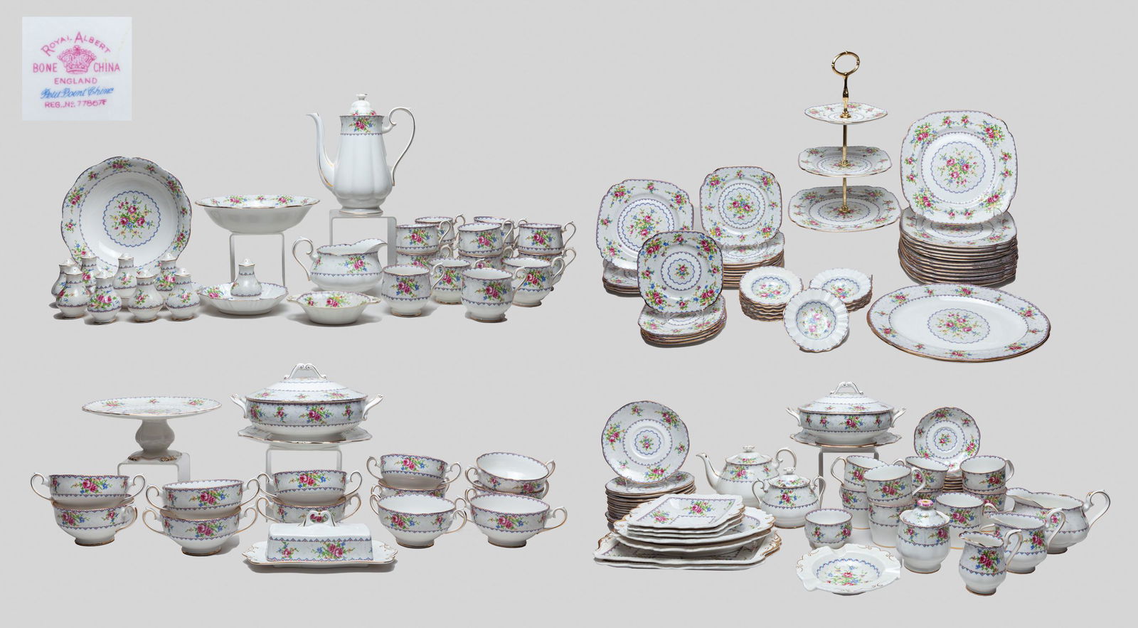 Massive Group of Royal Albert Petit Point Porcelains (1 of 20)