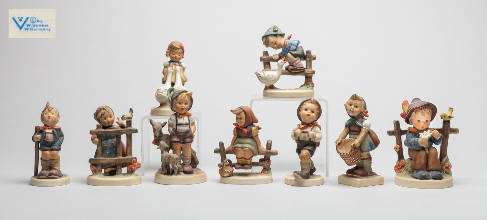 Set German Geobel Porcelain Figures (1 of 15)