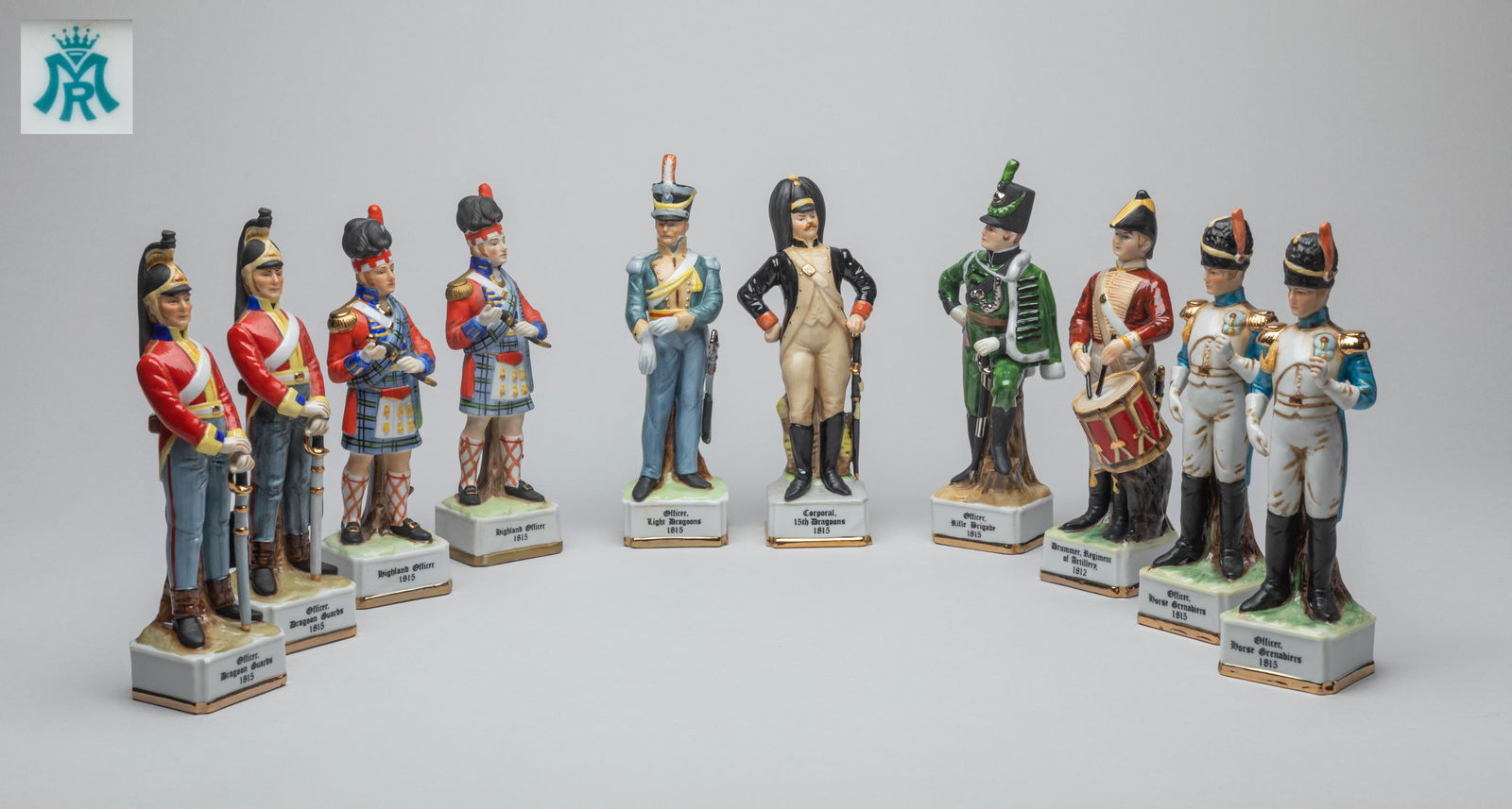 Collectible English Type Porcelain Army Figures (1 of 13)