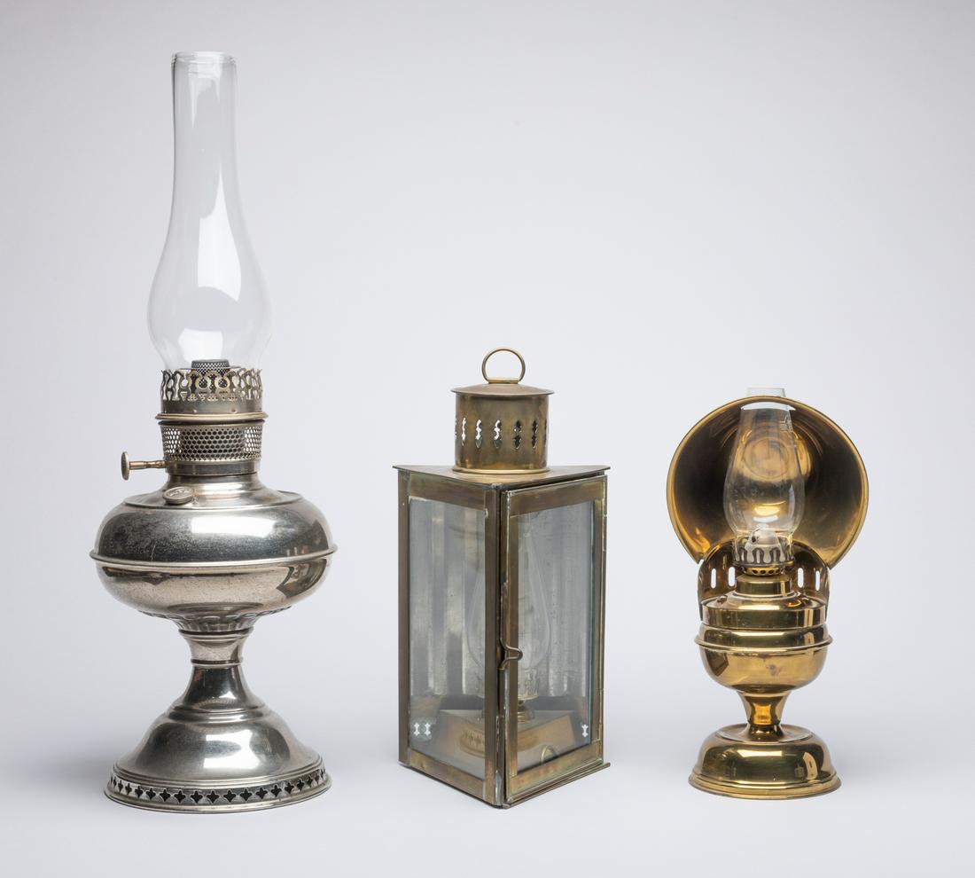 Sets Collectible Gas Oil Kerosene Lamp (1 of 14)
