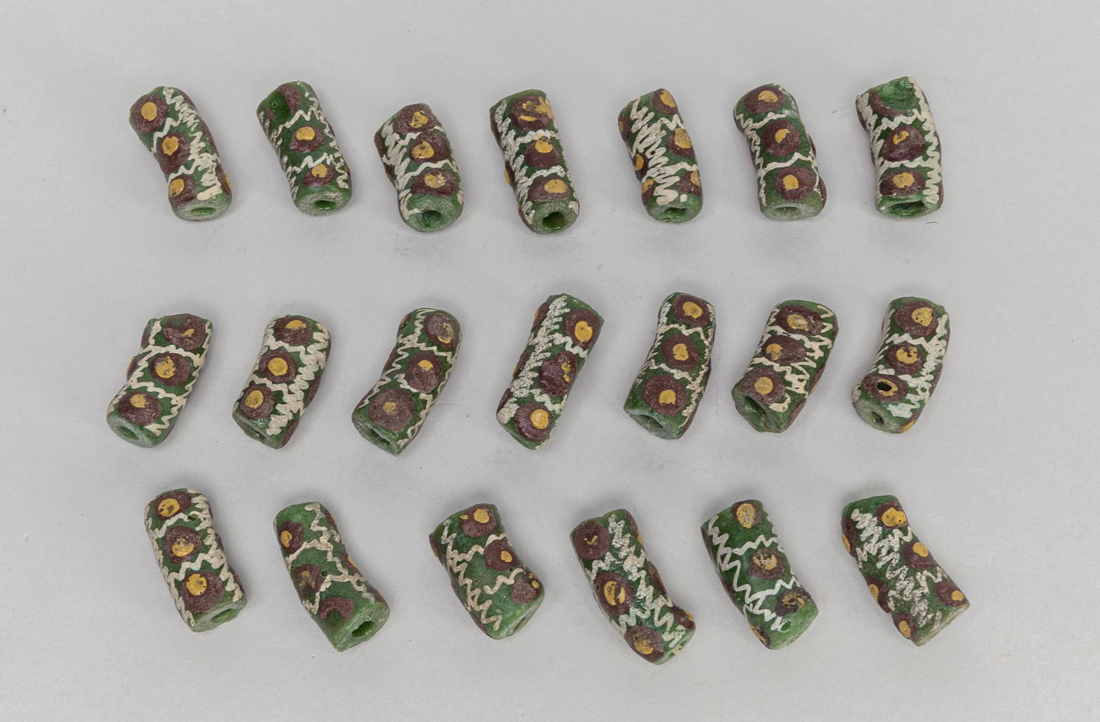 Antique Roman Type Dragonfly Eye Beads (1 of 10)