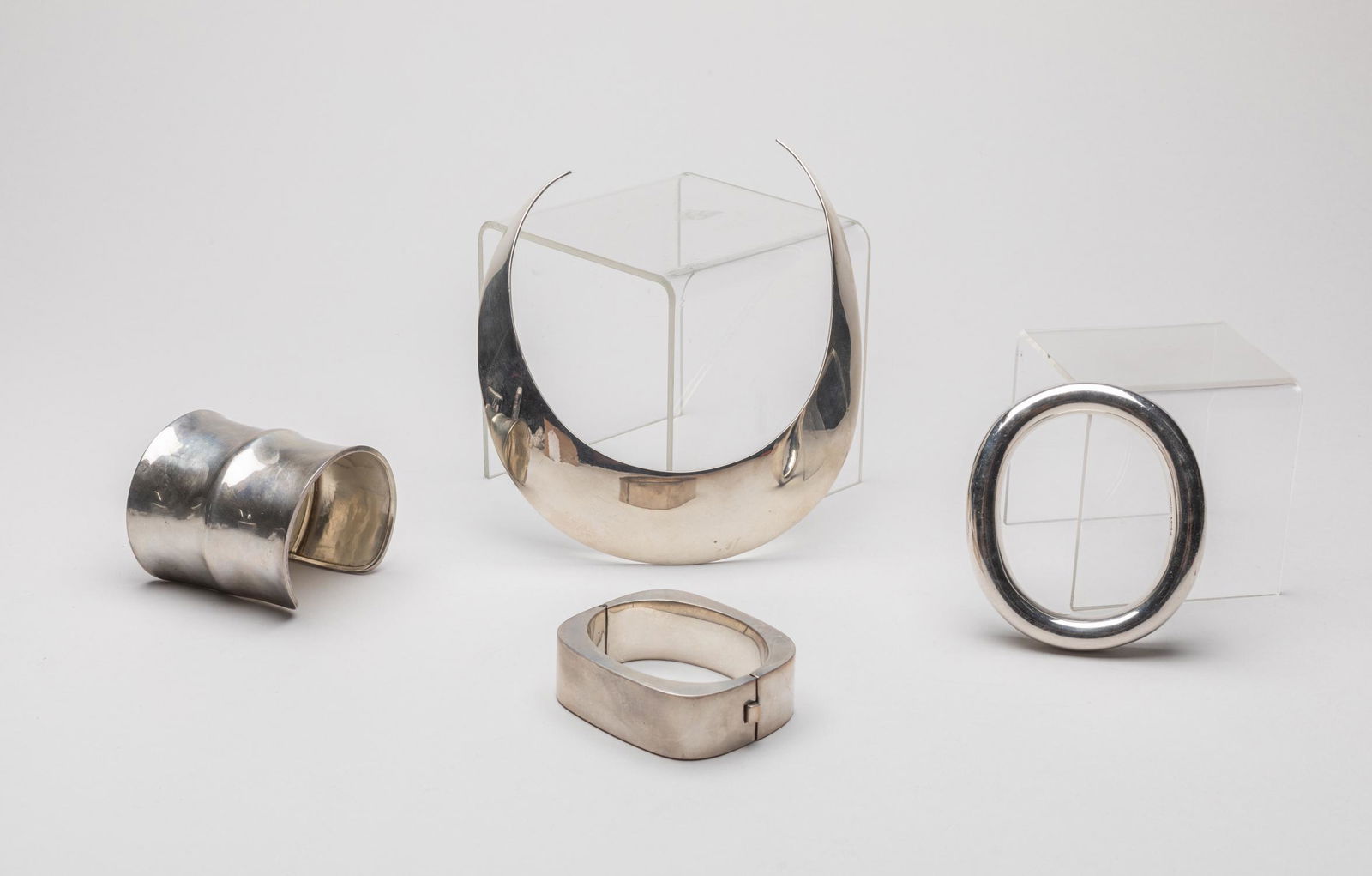 Lg Group Designed Art Sterling Cuff/Bangles (1 of 10)