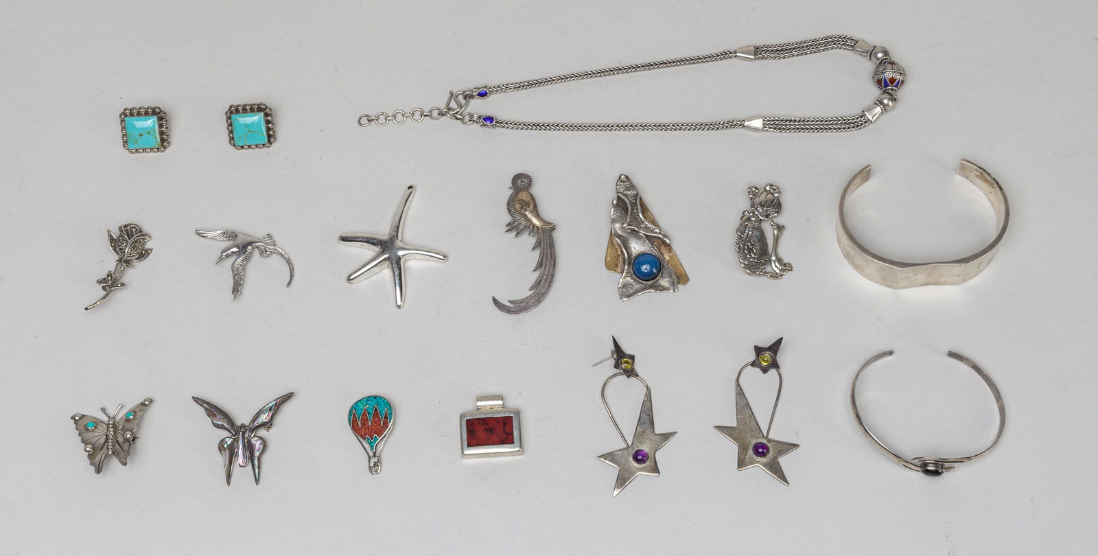 Lg Group Silver/Gem Stone Jewelries (1 of 11)