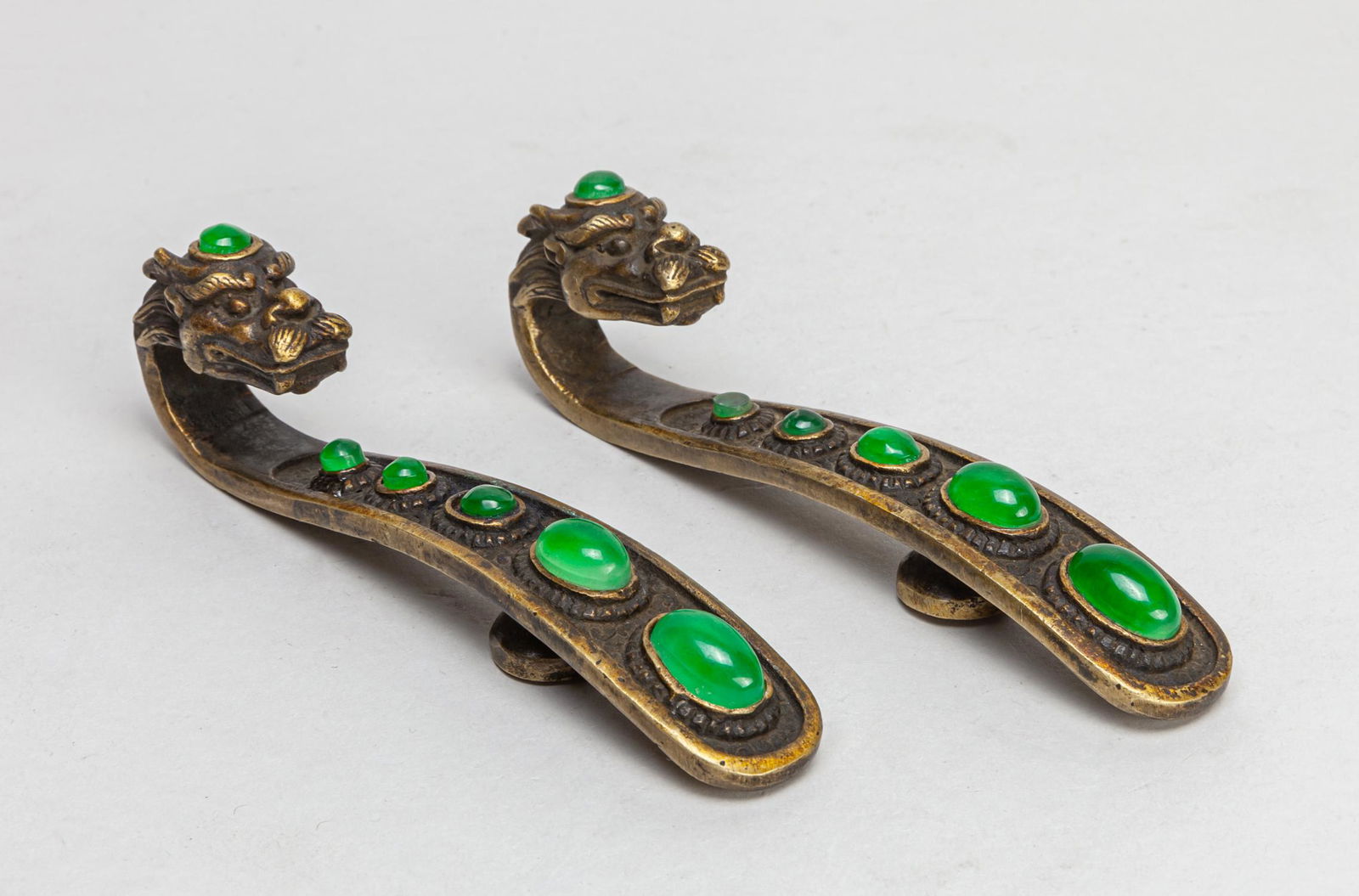 Pair Chinese Bronze Garment Hooks (1 of 11)