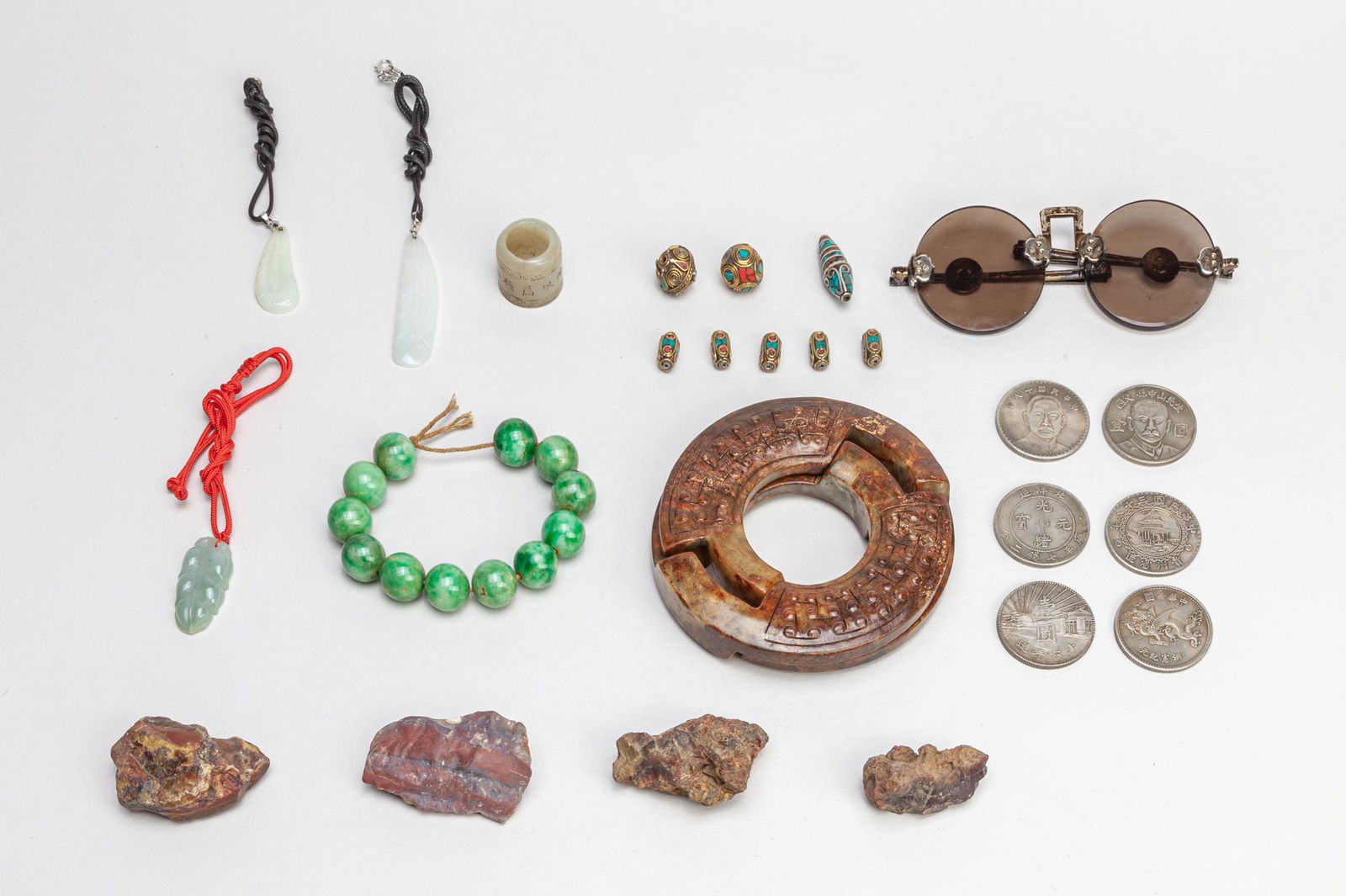 Estate Chinese Jade/Stone/Coins (1 of 12)