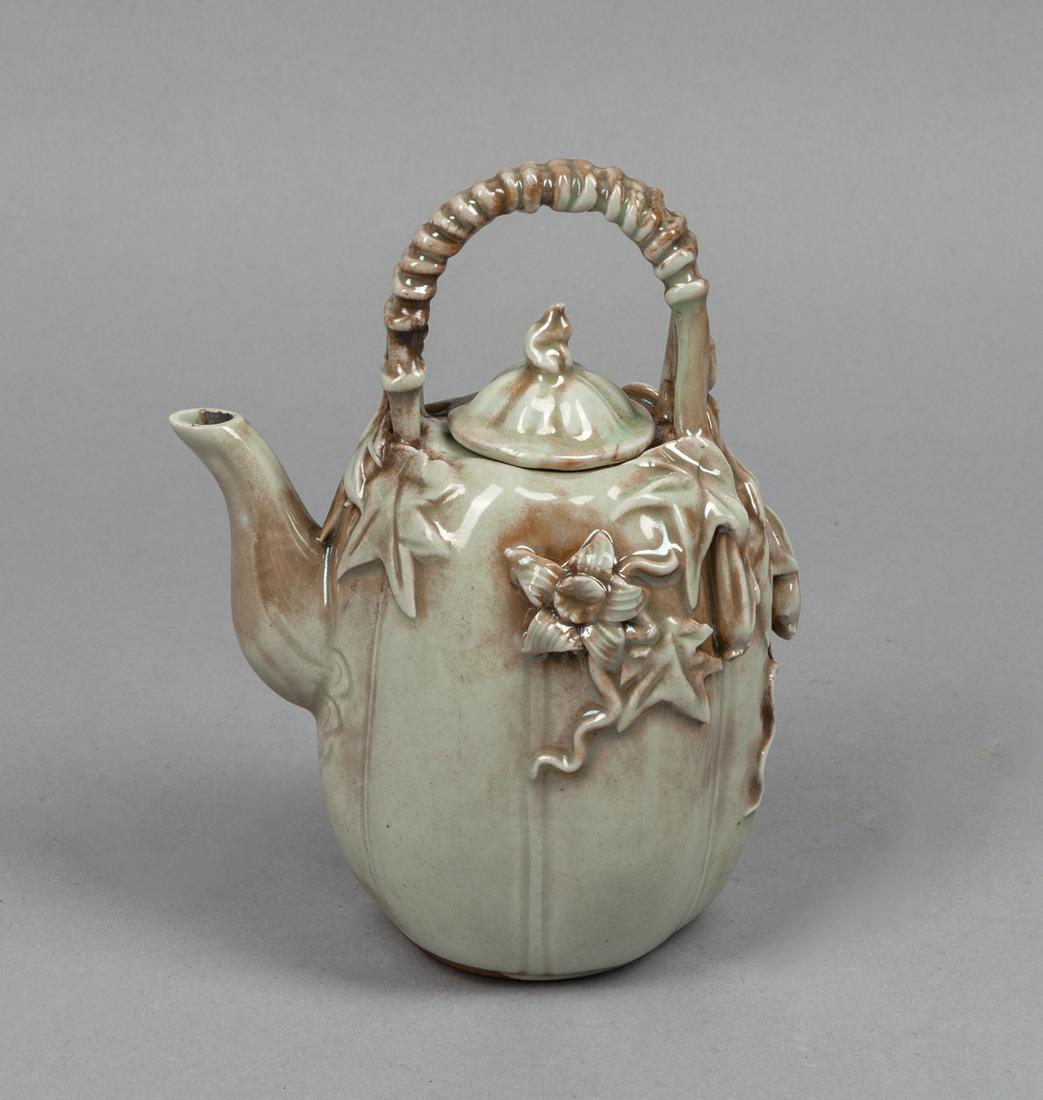 Chinese Celadon Glazed Porcelain Tea Pot (1 of 11)