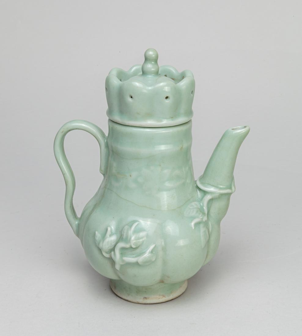 Chinese Celadon Glazed Porcelain Tea Pot (1 of 11)
