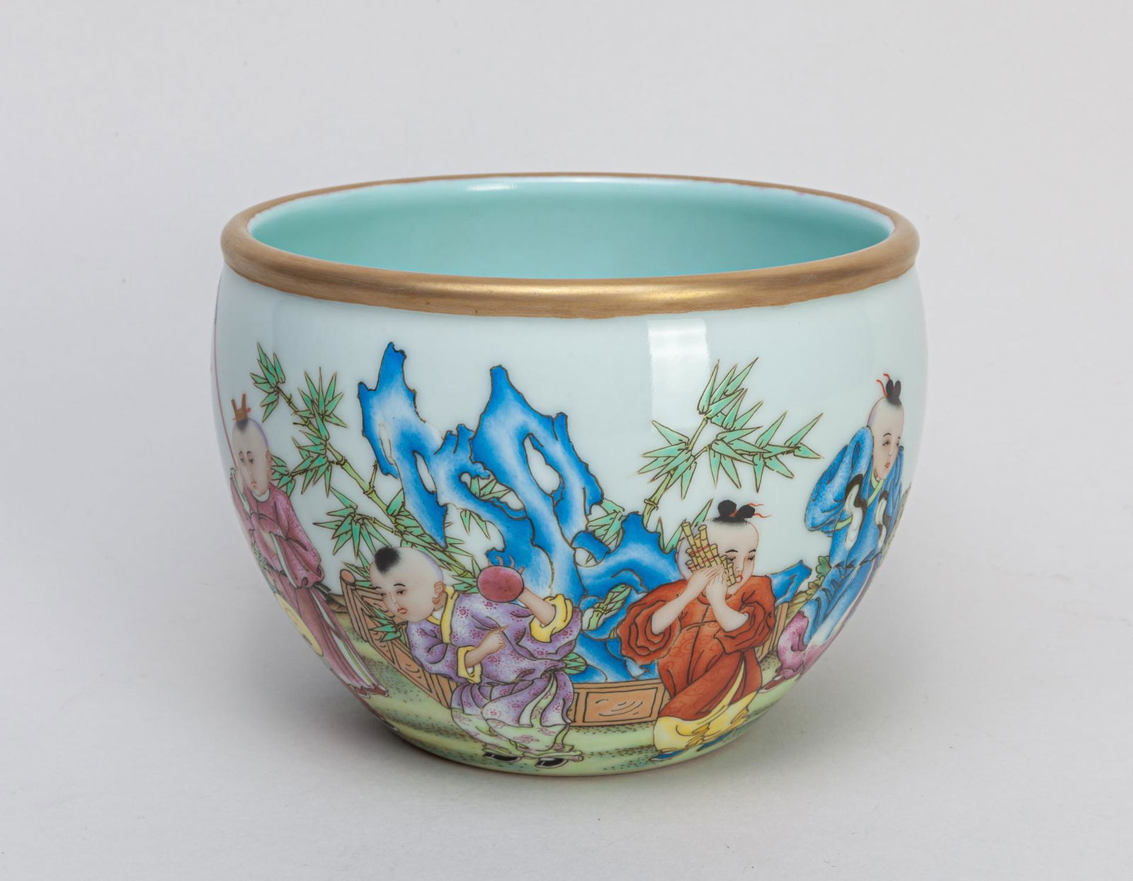 Chinese Hand Painted Porcelain Washer (1 of 11)