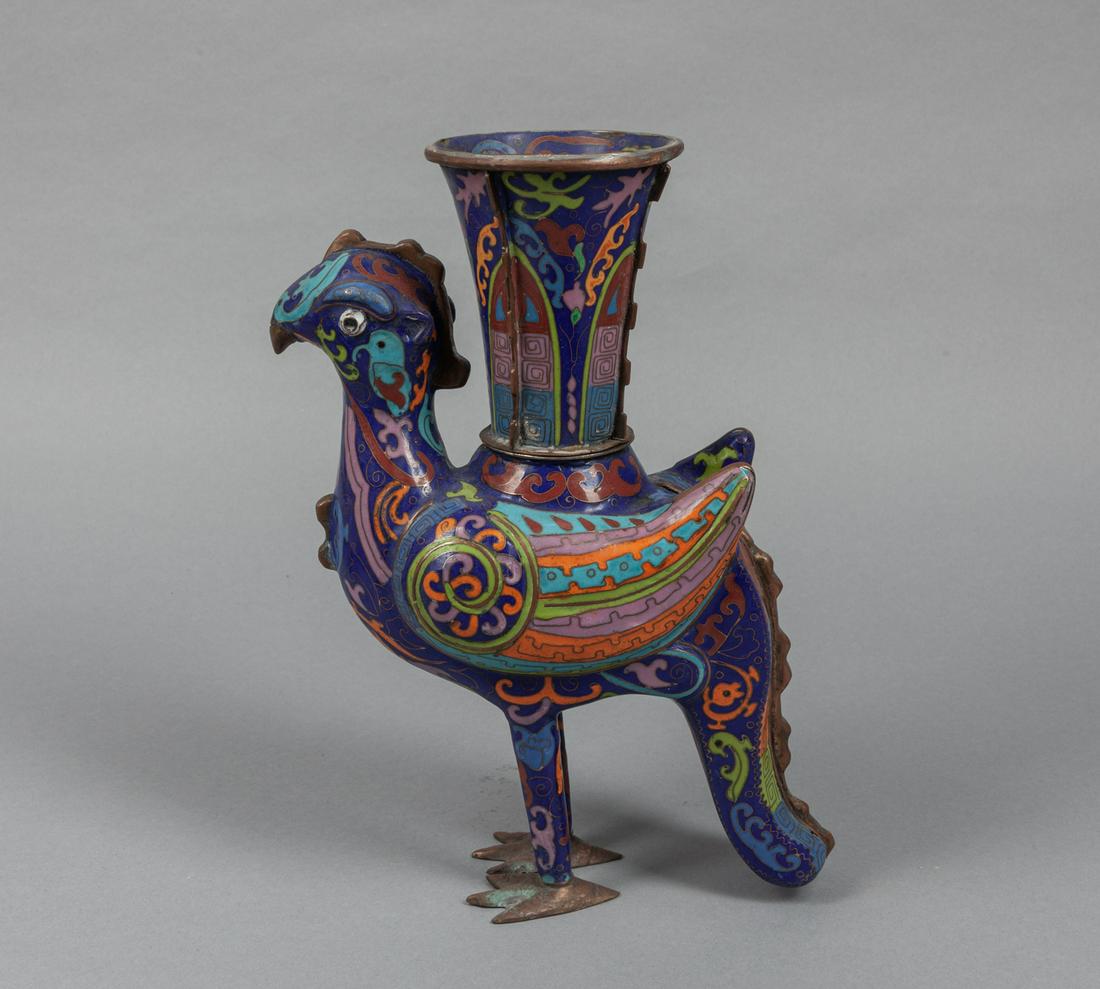 Chinese Export CloisonnÃ© Archaic Type Vase (1 of 11)