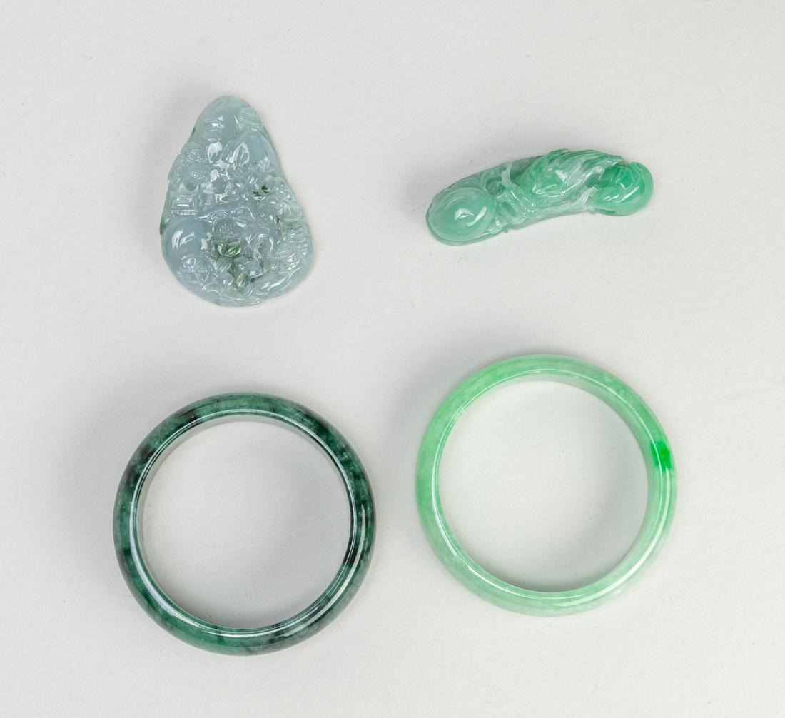 Estate Chinese Jade/Gem Stone Sets (1 of 11)