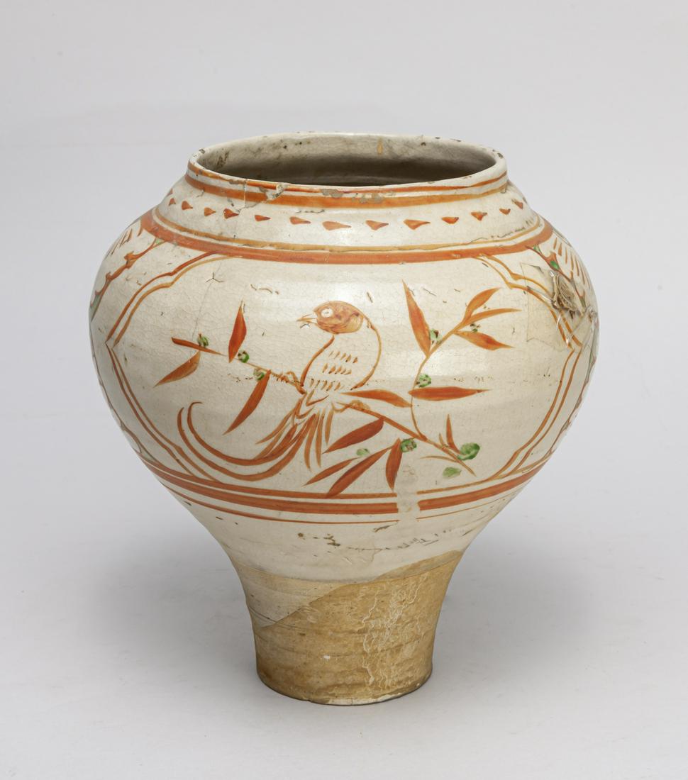 Chinese Red & Green Glazed Porcelain Jar (1 of 11)