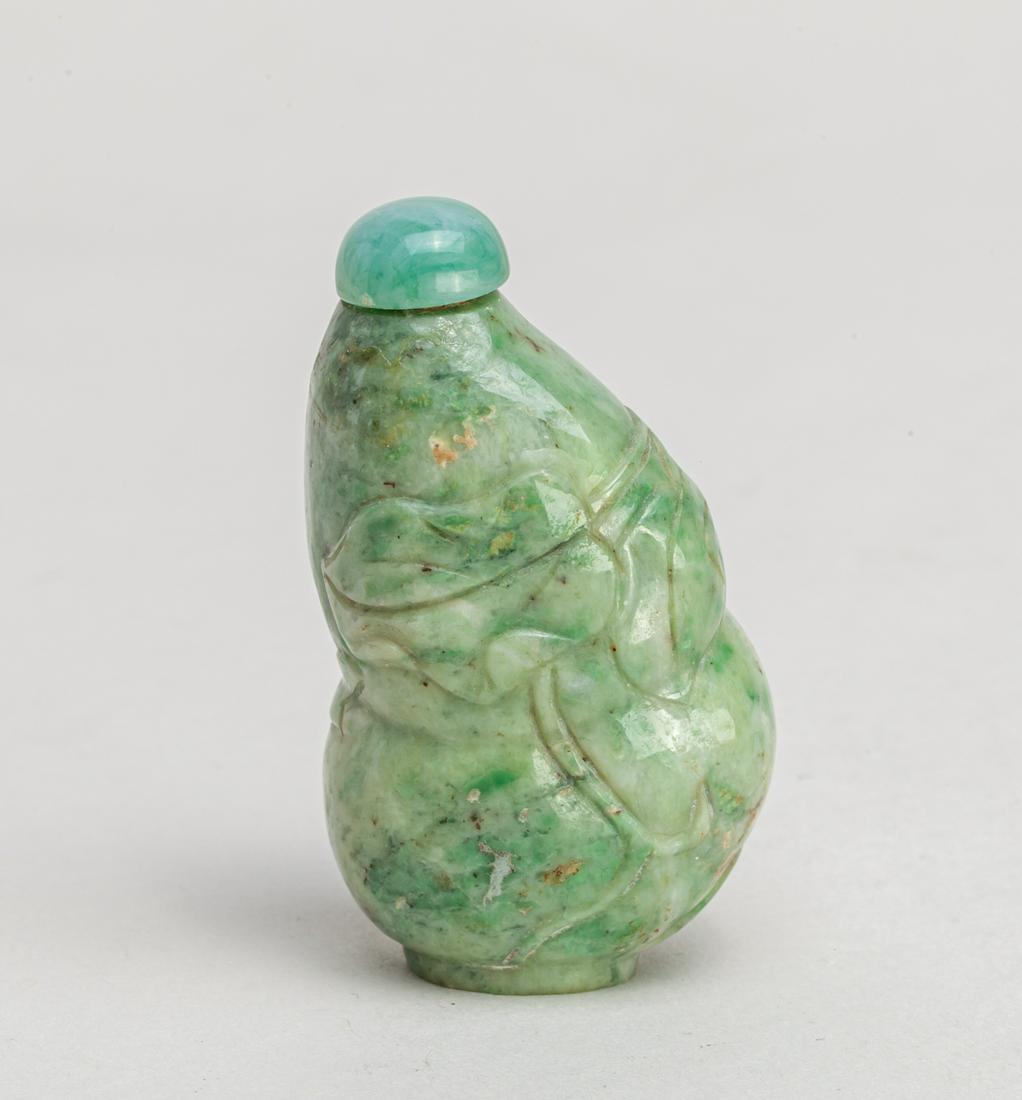 Chinese Gourd Type Jade Jadeite Snuff Bottle (1 of 11)