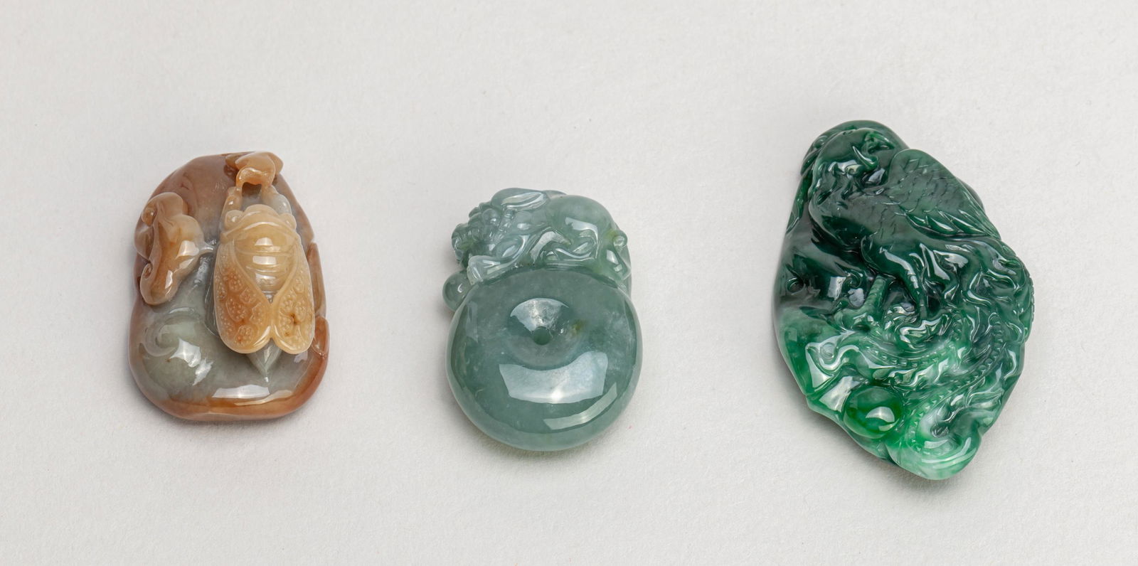 Set Chinese Jade Jadeite Toggles (1 of 10)
